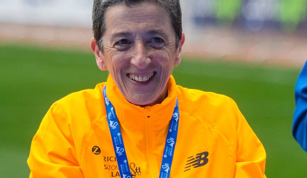 Rosa Mota en el pasado Zurich Maratón de Sevilla.