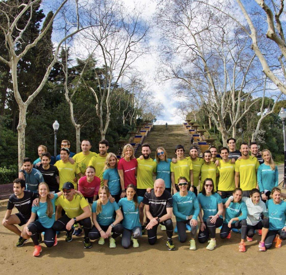 Con los Asics Frontrunners antes del Maratón de BCN