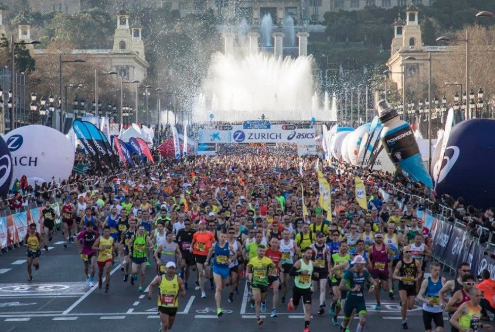 Una imagen del Maratón de Barcelona. Una imagen del Maratón de Barcelona.