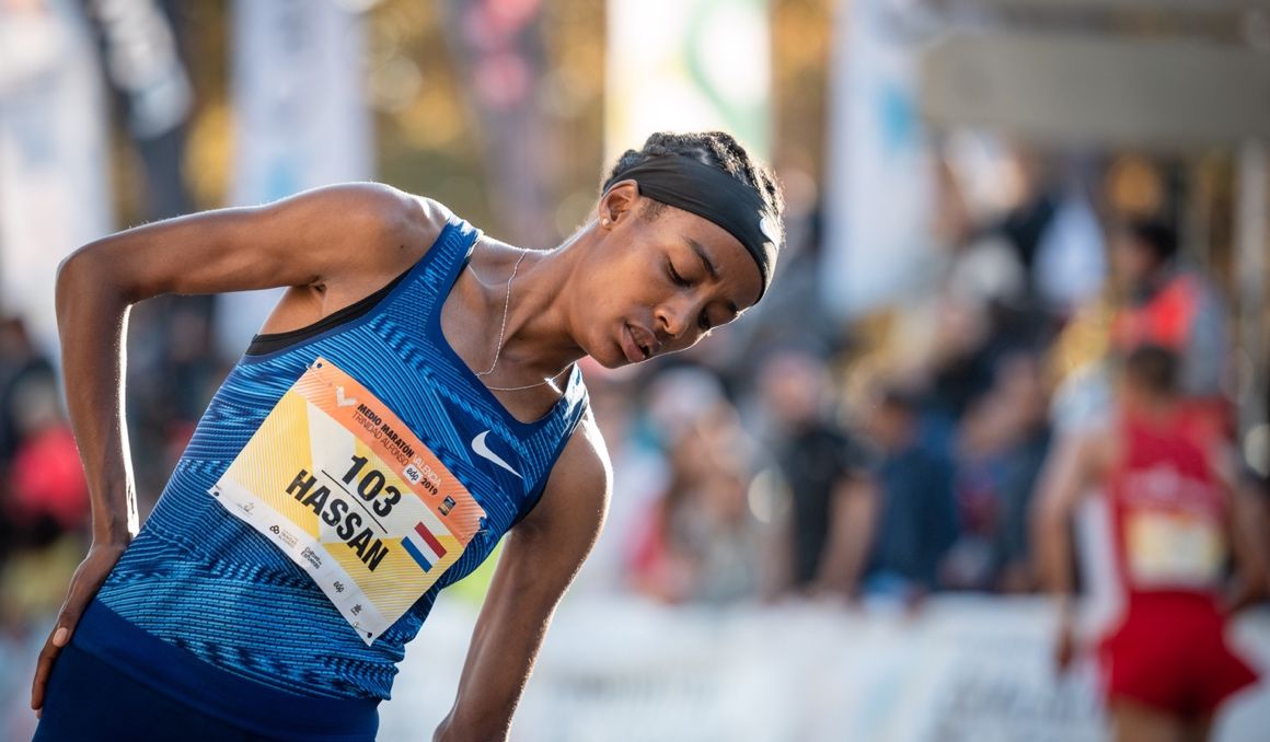 Sifan Hassan en el Medio Maratón de Valencia 2019. Foto: Sportmedia.
