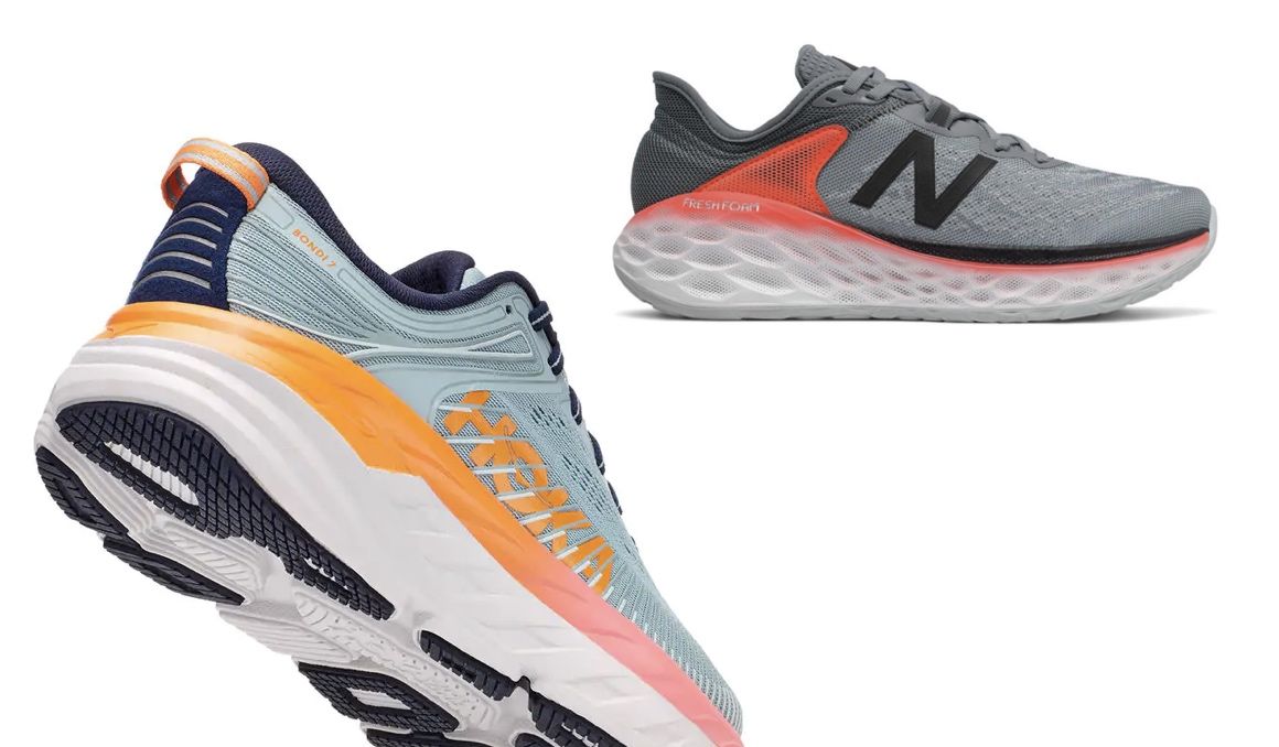 Seis zapatillas anti lesiones, entre las que están las HOKA Bondi 7 y las NB Fresh Foam More v2 Seis zapatillas anti lesiones, entre las que están las HOKA Bondi 7 y las NB Fresh Foam More v2