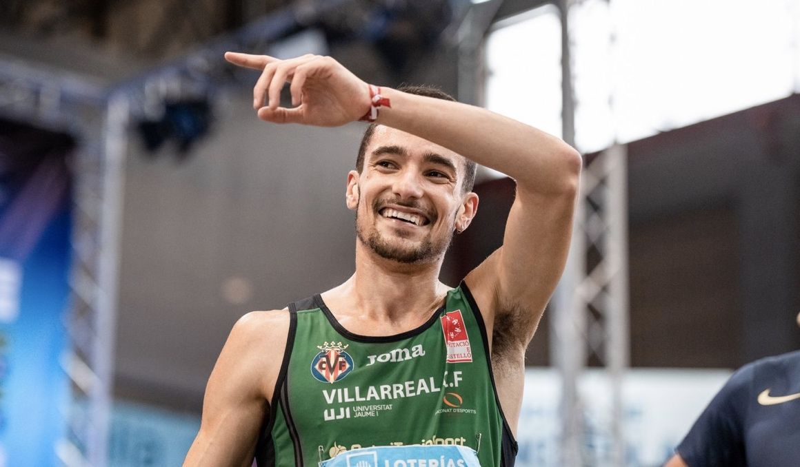 Una imagen de Ignacio Fontes en el Campeonato de España de Pista Cubierta en Ourense. Foto: Sportmedia Una imagen de Ignacio Fontes en el Campeonato de España de Pista Cubierta en Ourense. Foto: Sportmedia