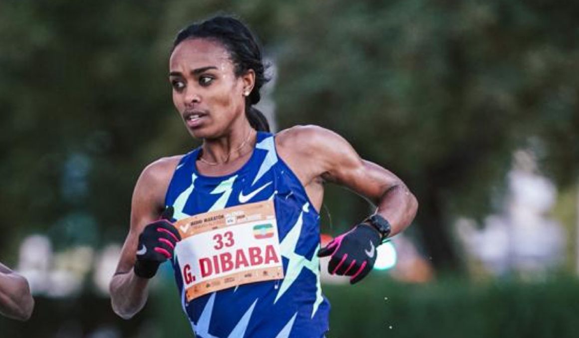 La atleta Genzebe Dibaba no ha conseguido batir el récord del mundo de 5K en Barcelona. Foto: Félix Sánchez