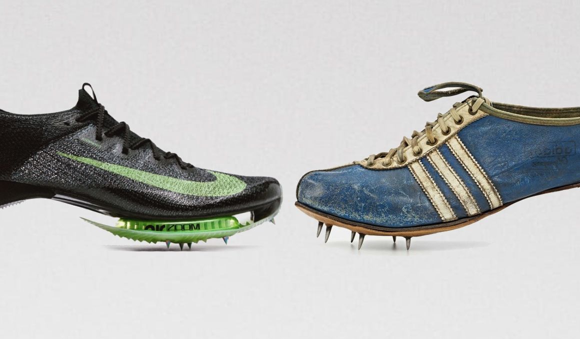 La evolución de las zapatillas de clavos para atletismo. La evolución de las zapatillas de clavos para atletismo.