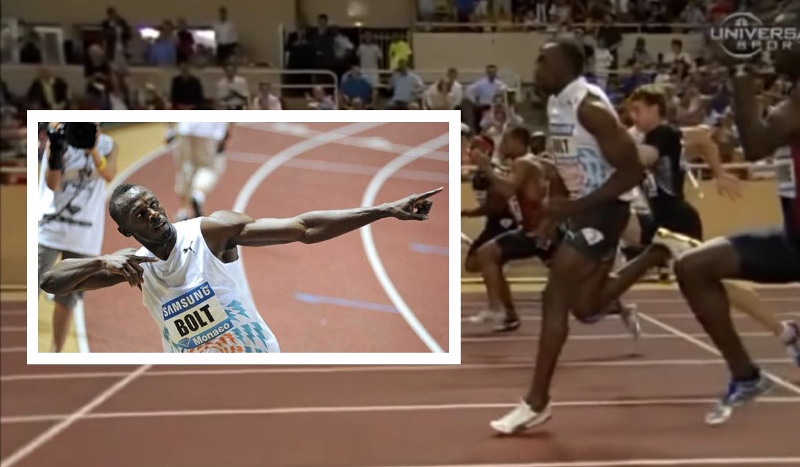 El impresionante vídeo en cámara lenta de Bolt en Mónaco El impresionante vídeo en cámara lenta de Bolt en Mónaco