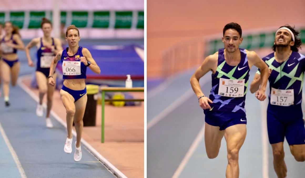Carolina Robles e Ignacio Fontes, ganadores de los 3.000 metros en Valencia. Fotos: Joan Estruch. Carolina Robles e Ignacio Fontes, ganadores de los 3.000 metros en Valencia. Fotos: Joan Estruch.
