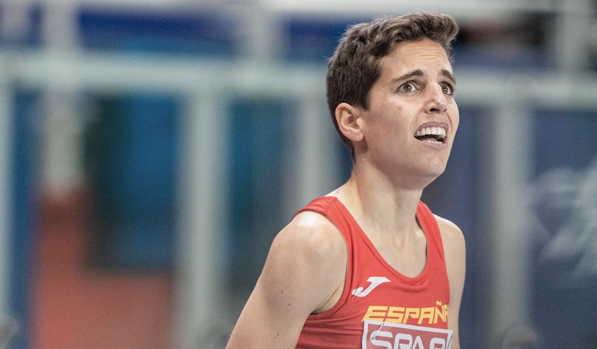 Marta Pérez, medalla de bronce en un 1.500 accidentado en Torun. Foto: Sportmedia.