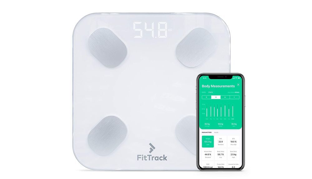 11 Báscula FitTrack de bioimpedancia Eléctrica