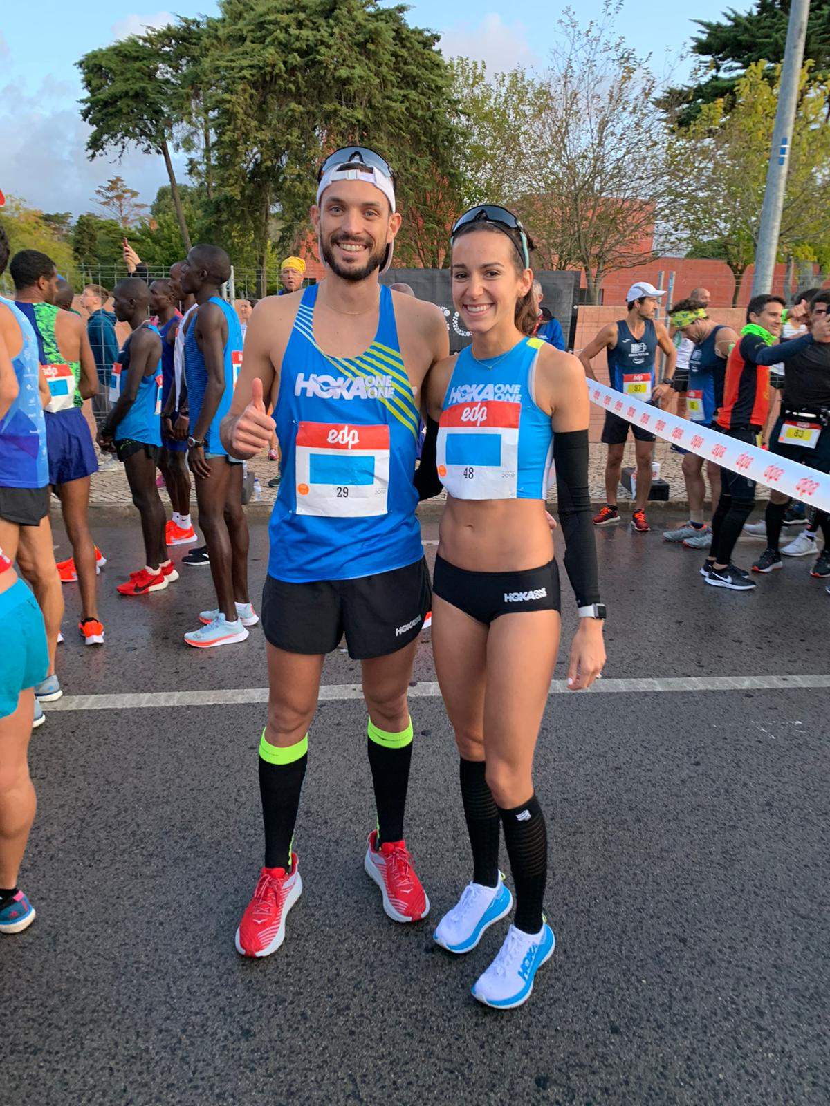 En el maratón de Madrid con mi novio
