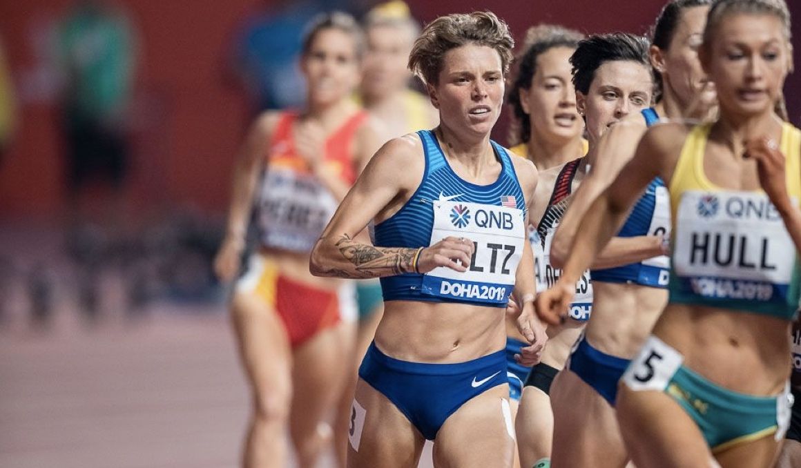 La atleta Nikki Hiltz en el Campeonato del Mundo de Doha. Foto: Sportmedia. La atleta Nikki Hiltz en el Campeonato del Mundo de Doha. Foto: Sportmedia.