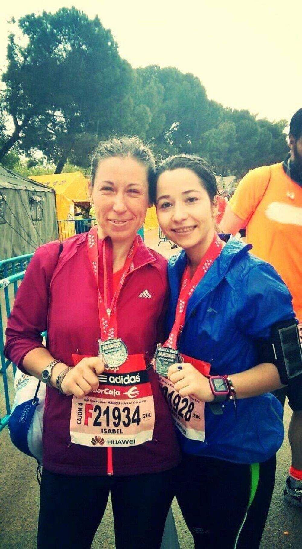 Mi primera media maratón Madrid 2016 (nos cayó el diluvio jeje)