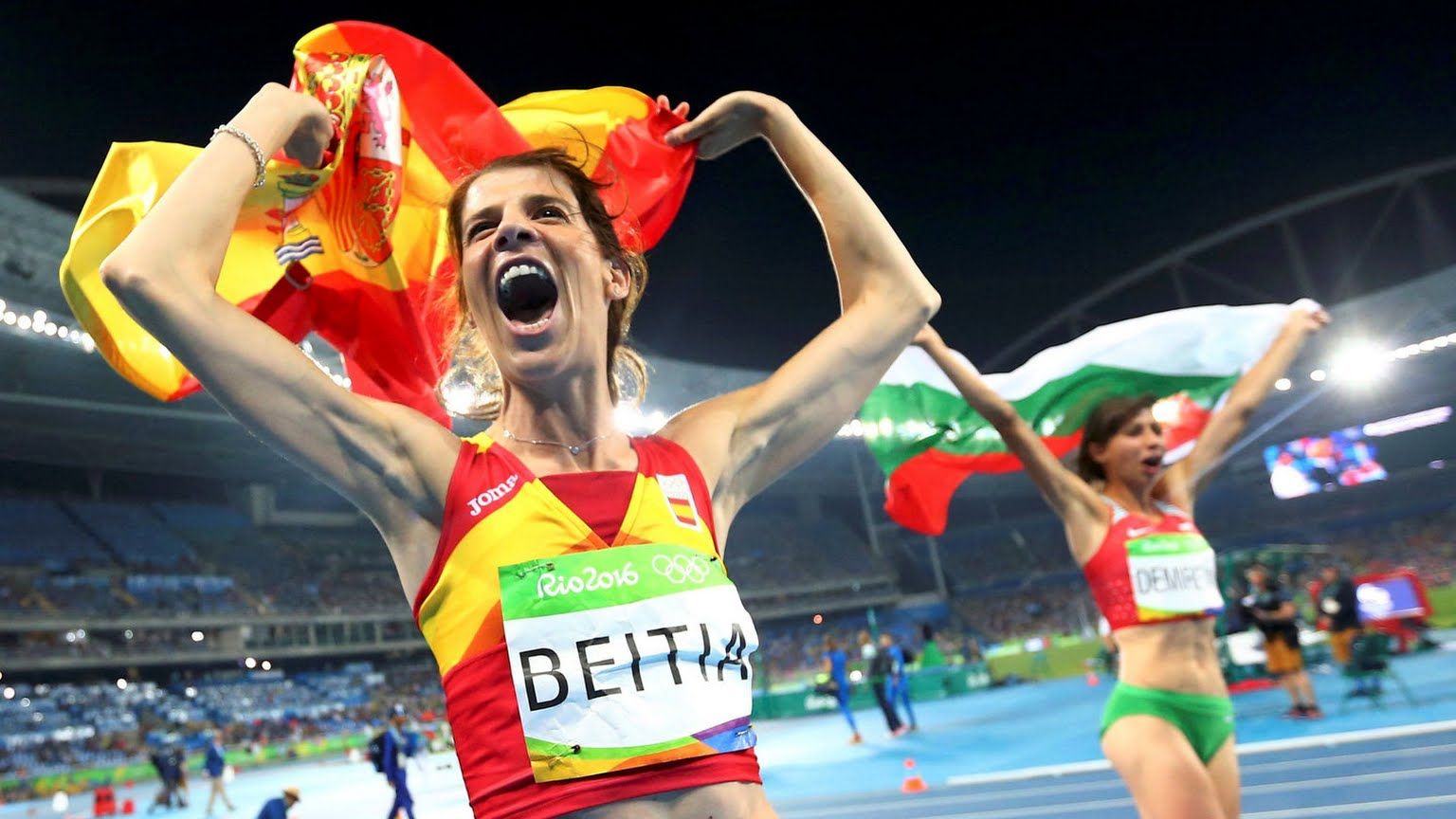 Ruth Beitia en los Juegos Olímpicos de Río de Janeiro, donde ganó la medalla de oro.