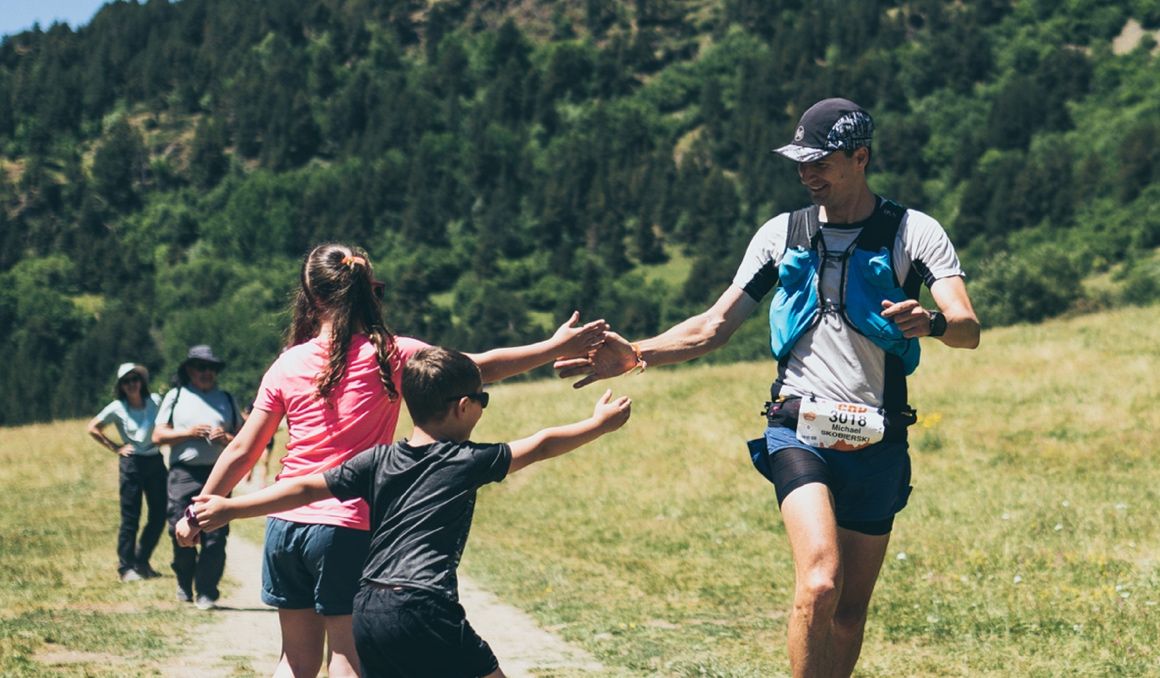 Una imagen antes de un avituallamiento del Val d'Aran by UTMB. Foto: Sergi Colomé.