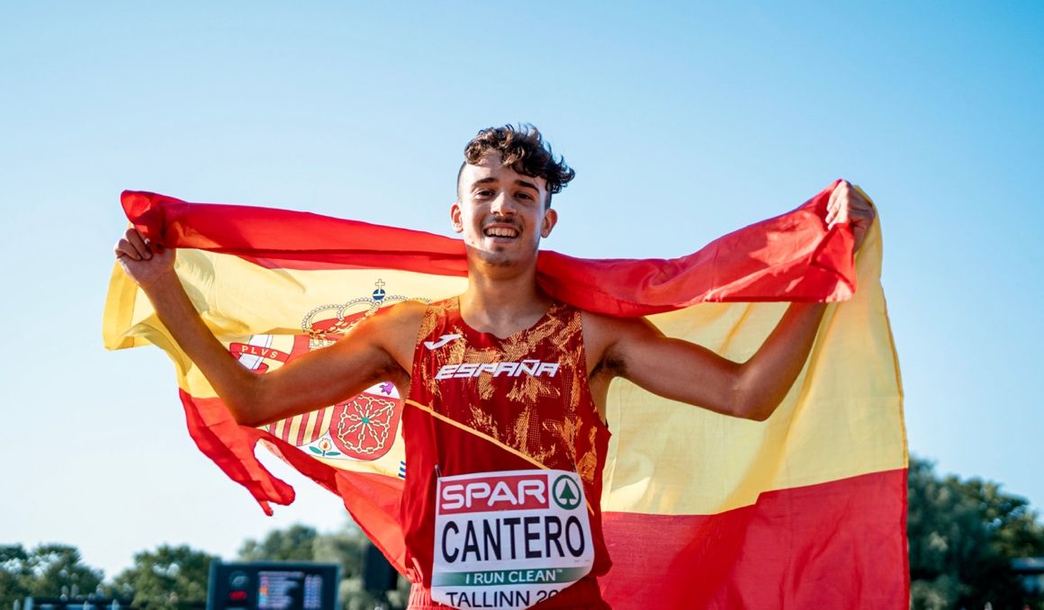 El triatleta Cantero, subcampeón de Europa en la cuarta carrera de su vida al aire libre. Foto Sportmedia
