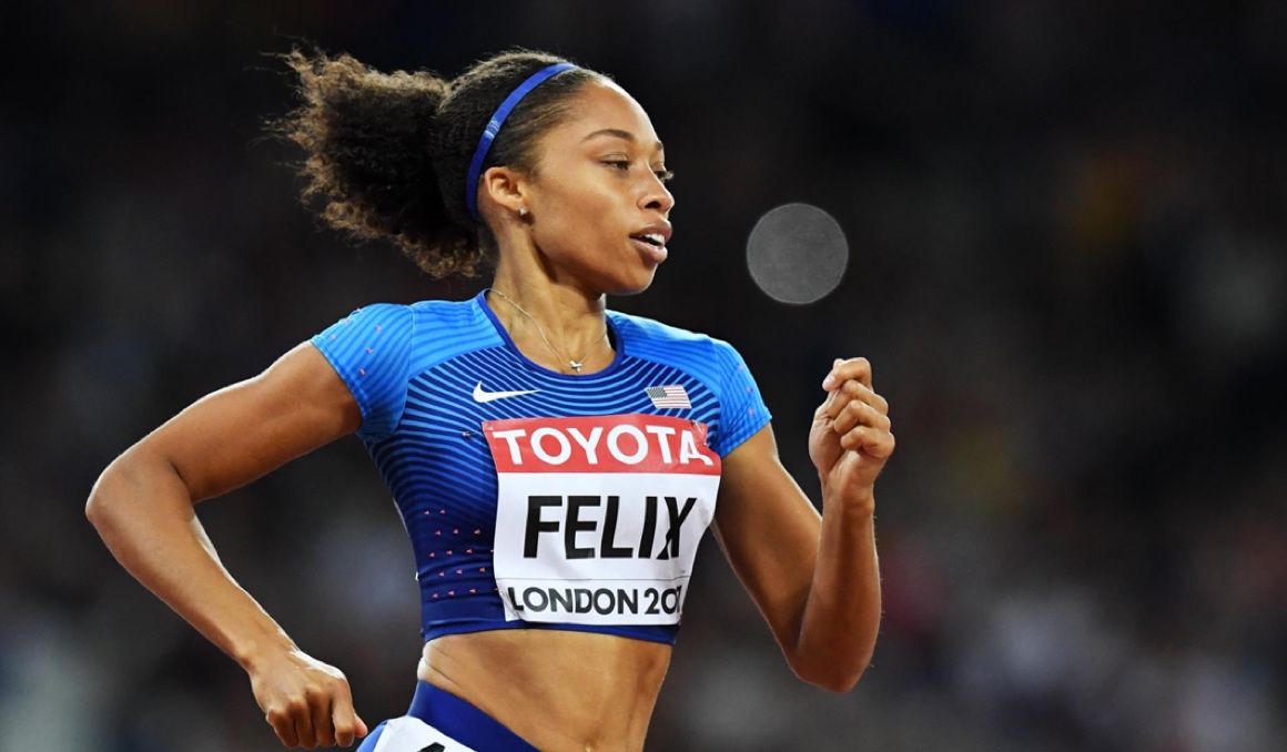 Allyson Felix, la líder del equipo femenino de atletismo de Estados Unidos. Foto: EFE. Allyson Felix, la líder del equipo femenino de atletismo de Estados Unidos. Foto: EFE.