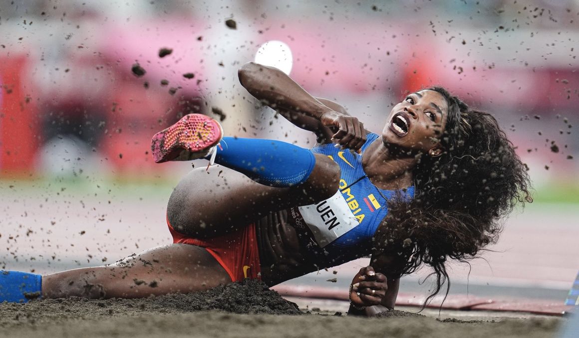 Caterine Ibargüen en la calificación de los Juegos Olímpicos de Tokio. Foto: Félix Sánchez.