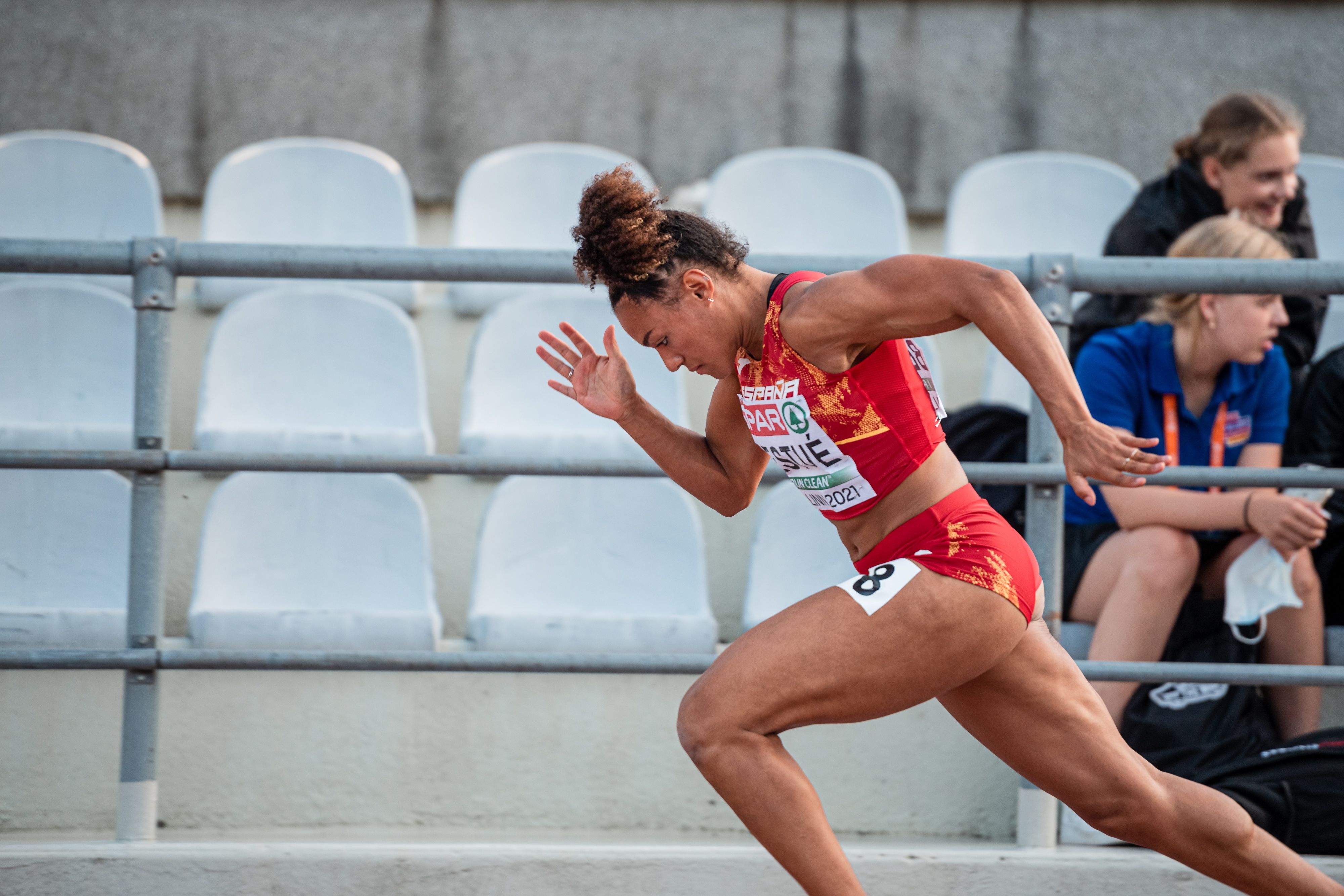 Jaël Sakura Bestué Ferrera será la única representante de España Atletismo en los 200 metros de Tokio 2020. Foto: Sportmedia