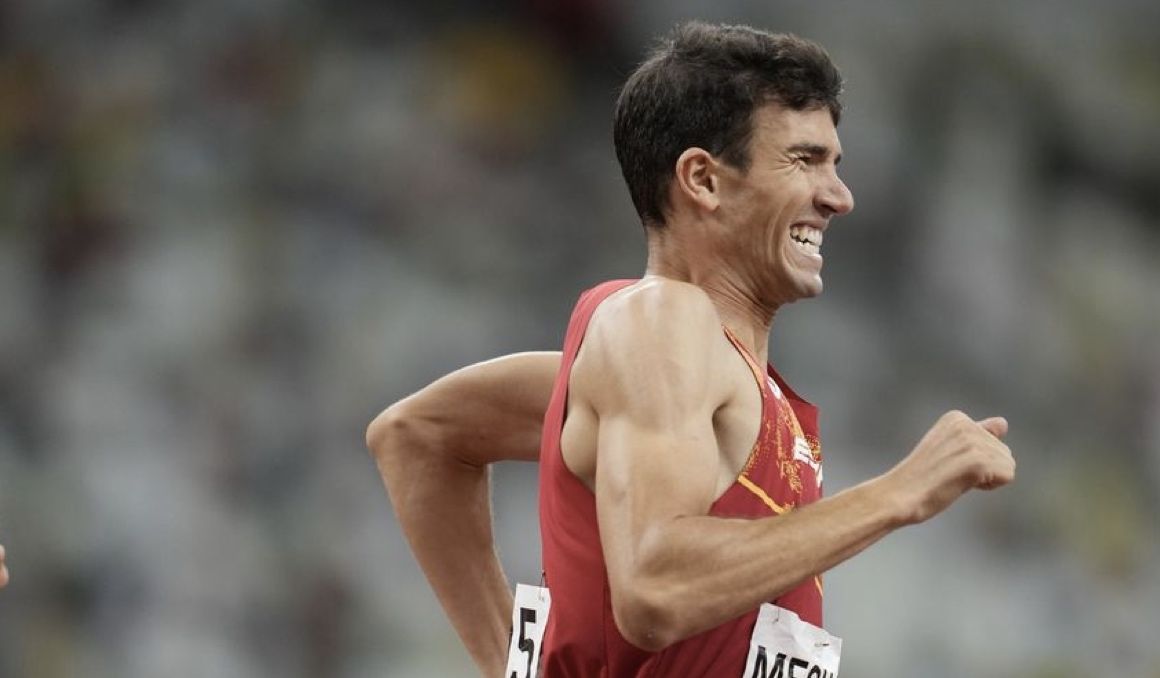Adel Mechaal, que hoy ha rozado el récord de España de 10K, en los Juegos Olímpicos de Tokio. FOTORUNNERS.
