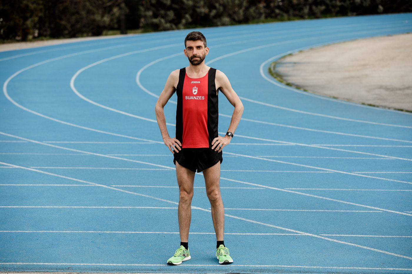 Miguel del Pozo en la pista del Suanzes de San Blas
