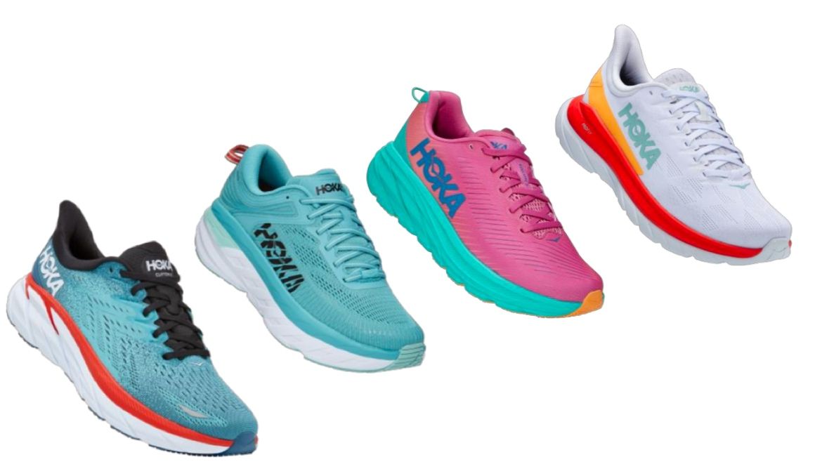 Los cuatro modelos clásicos de HOKA para entrenar y competir en asfalto. Los cuatro modelos clásicos de HOKA para entrenar y competir en asfalto.