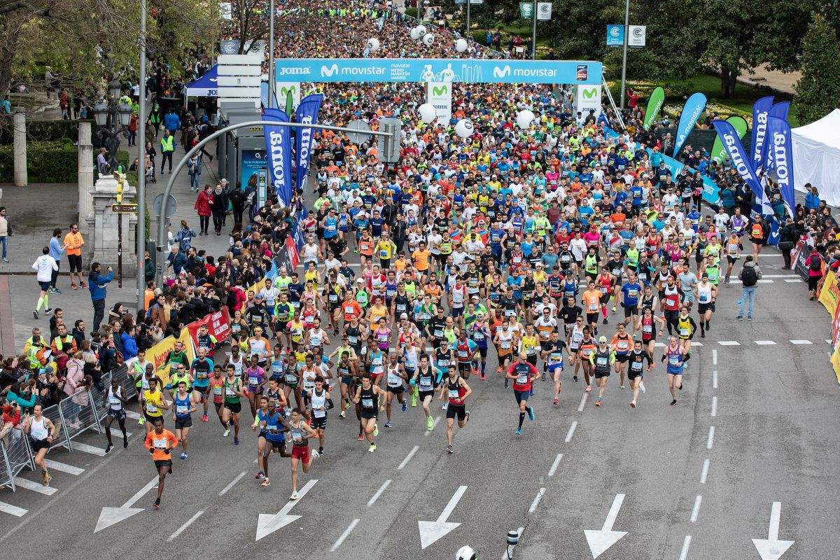 Una imagen del Movistar Medio Maratón de Madrid.