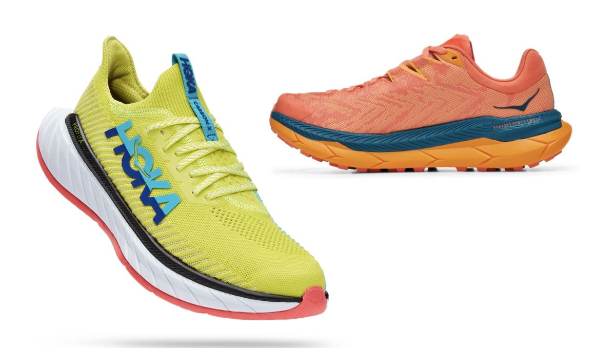 Las nuevas Carbon X de HOKA ONE ONE y las Tecton X de trail que llevarán carbono.