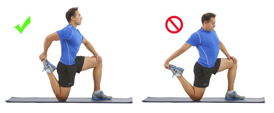 Estirar la cadera con abdominales y activación del core Estirar la cadera con abdominales y activación del core