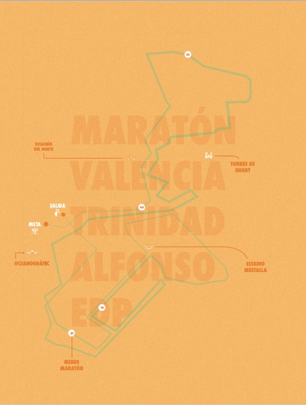 Así es el recorrido del Maratón de Valencia Así es el recorrido del Maratón de Valencia