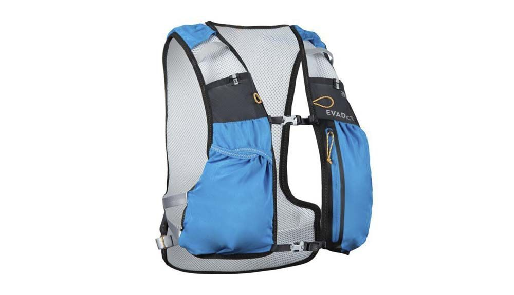Mochila hidratación trail running 5L Evadict azul