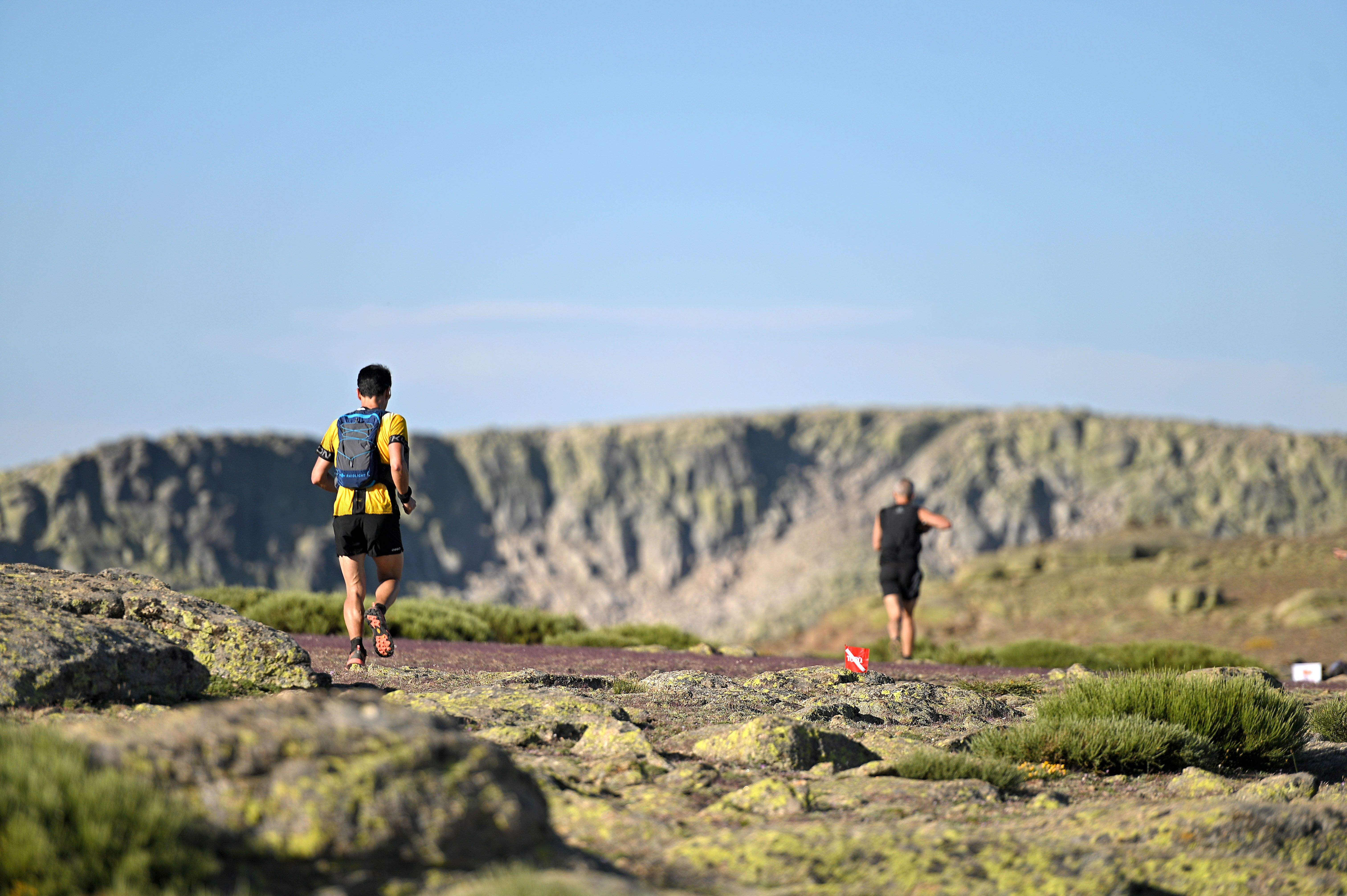 Participantes del Ultrail La Covatilla