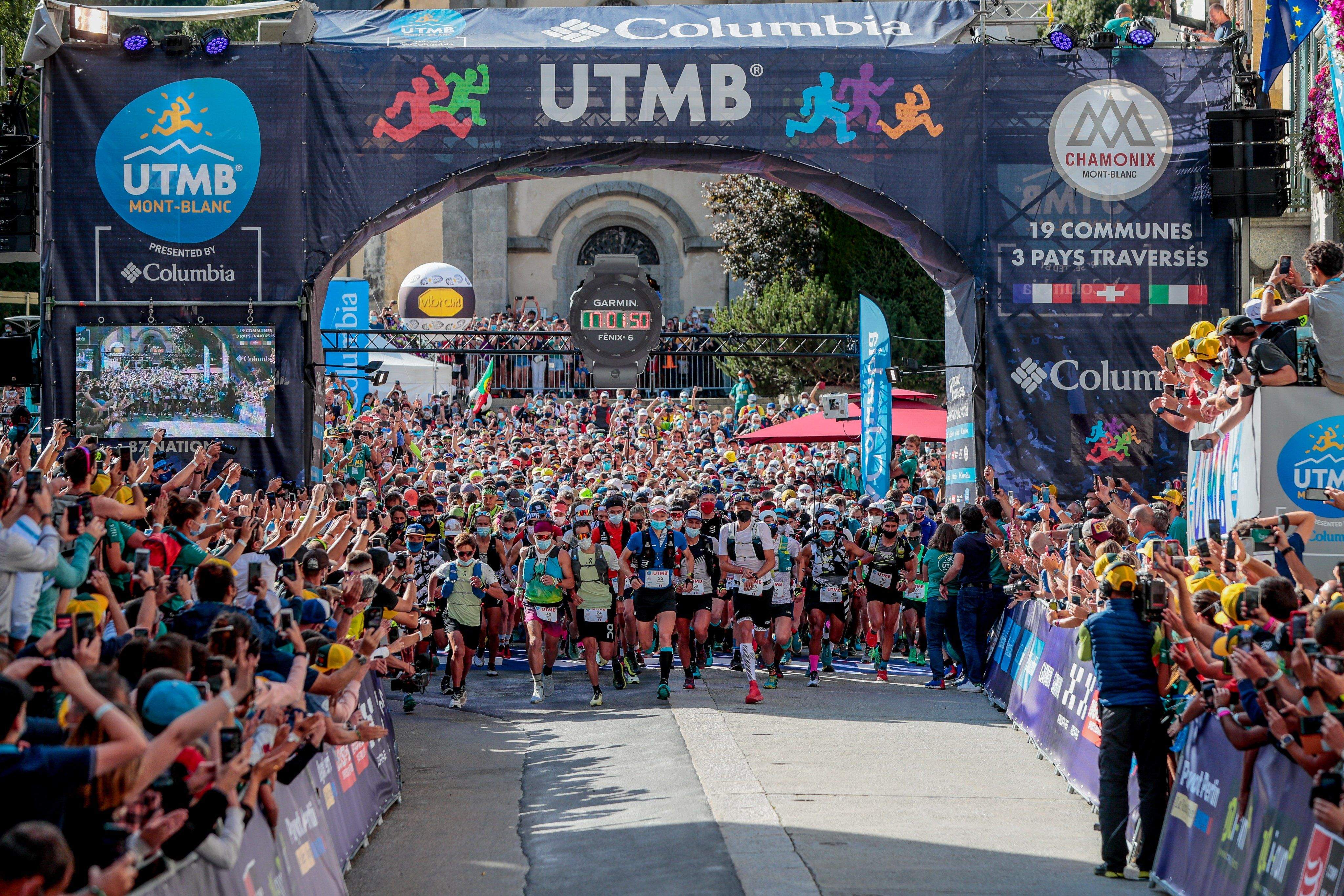 ©UTMB utmbmontblanc 2021 salida ©UTMB utmbmontblanc 2021 salida