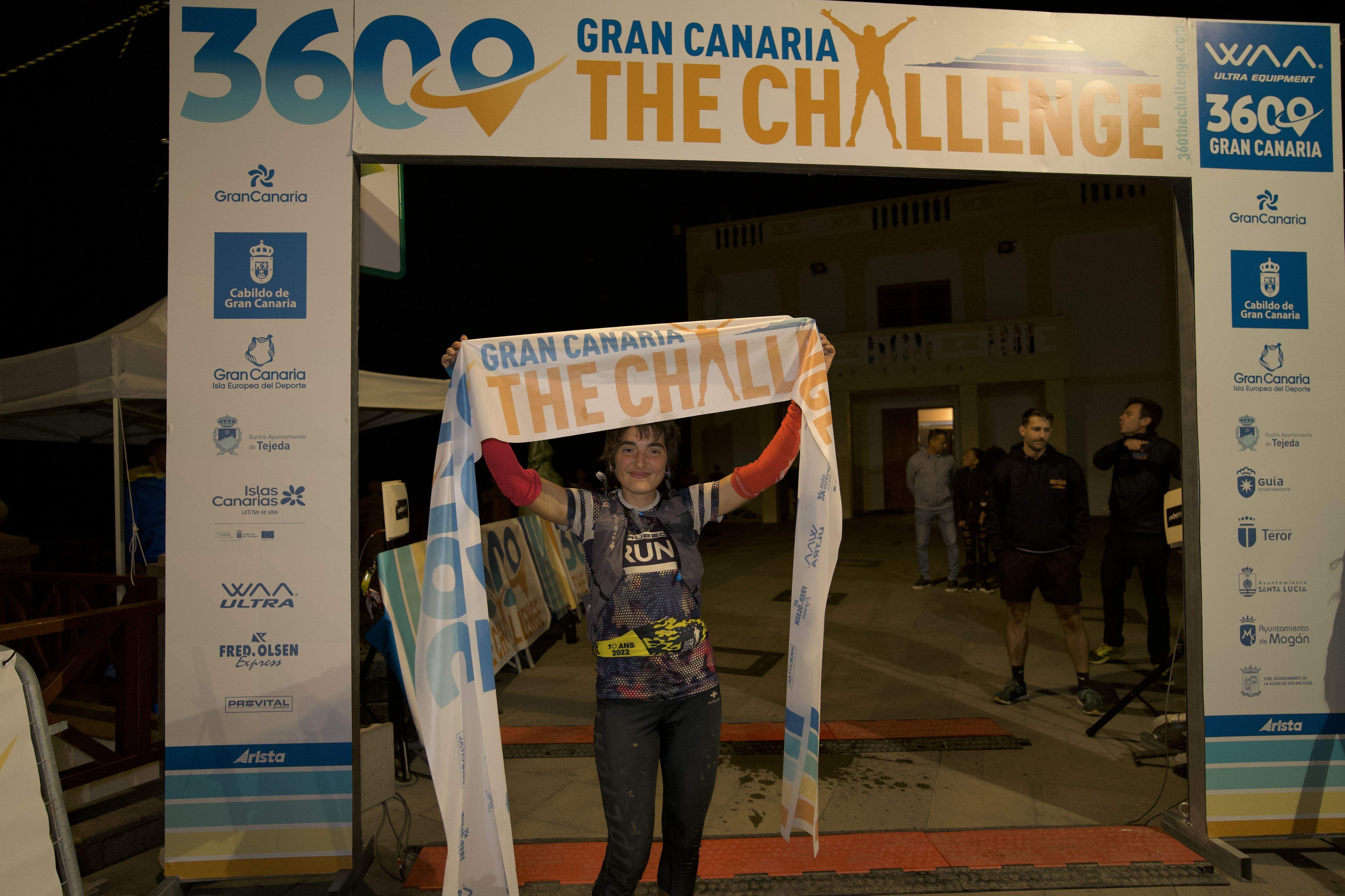 Claire Bannwarth en su llegada a meta ©organización Claire Bannwarth en su llegada a meta ©organización