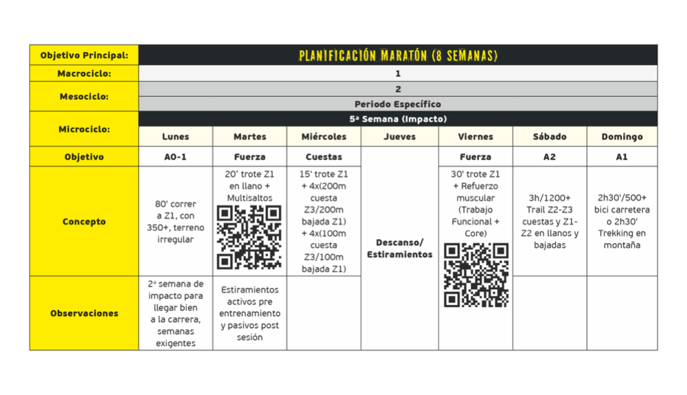 Maraton 5ª semana