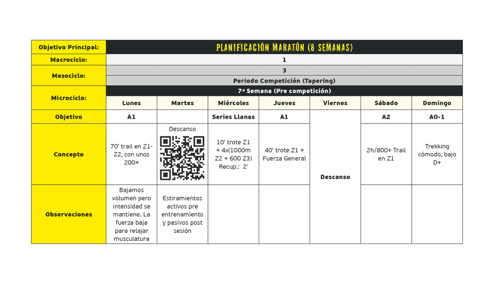 Maraton 7ª semana