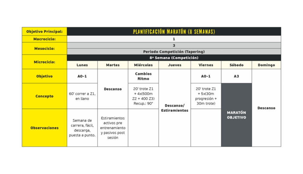 Maraton 8ª semana