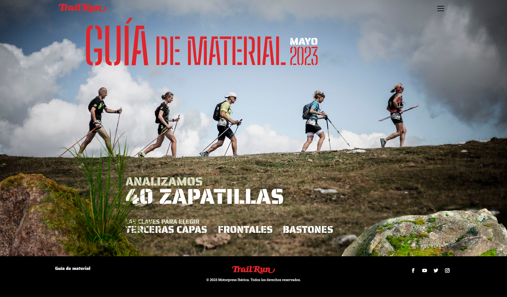 La nueva Guía de Material de Trail Run es interactiva y gratuita
