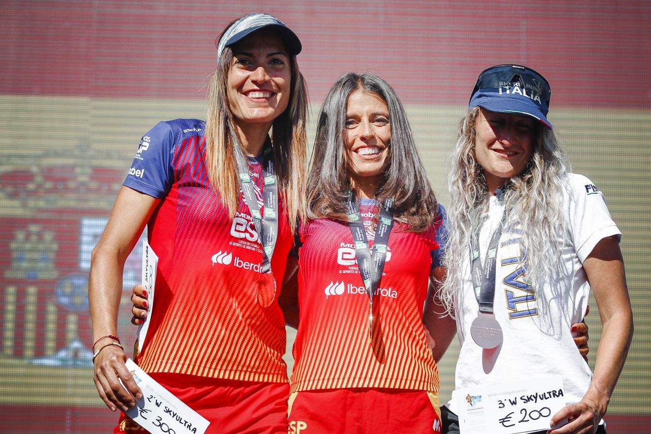 Podio Femenino Europeo Ultra Sky ©️FEDME Podio Femenino Europeo Ultra Sky ©️FEDME