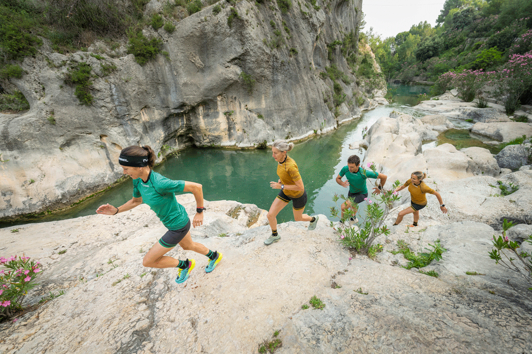 Entrenando en los alrededores de Ontinyent, donde Lurbel tiene su sede