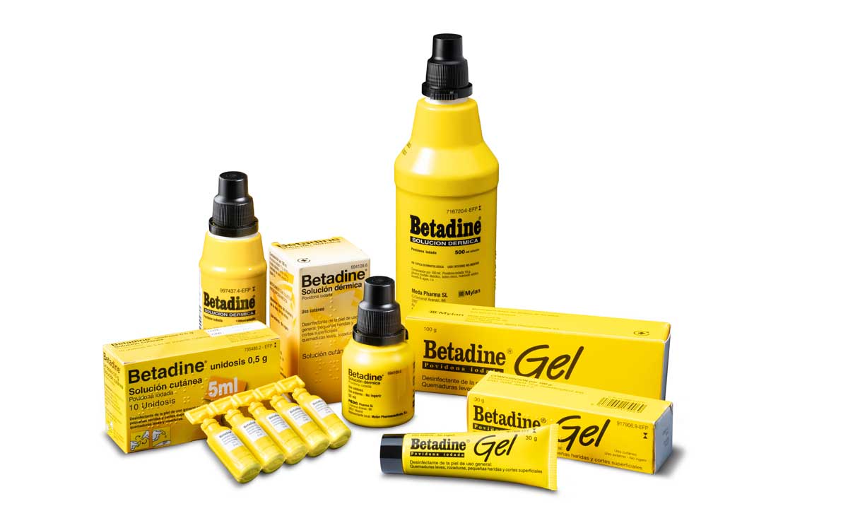 Líquido en diferentes tamaños, en gel y en ampollas monodosis, Betadine tiene un formato ideal para cada uso.