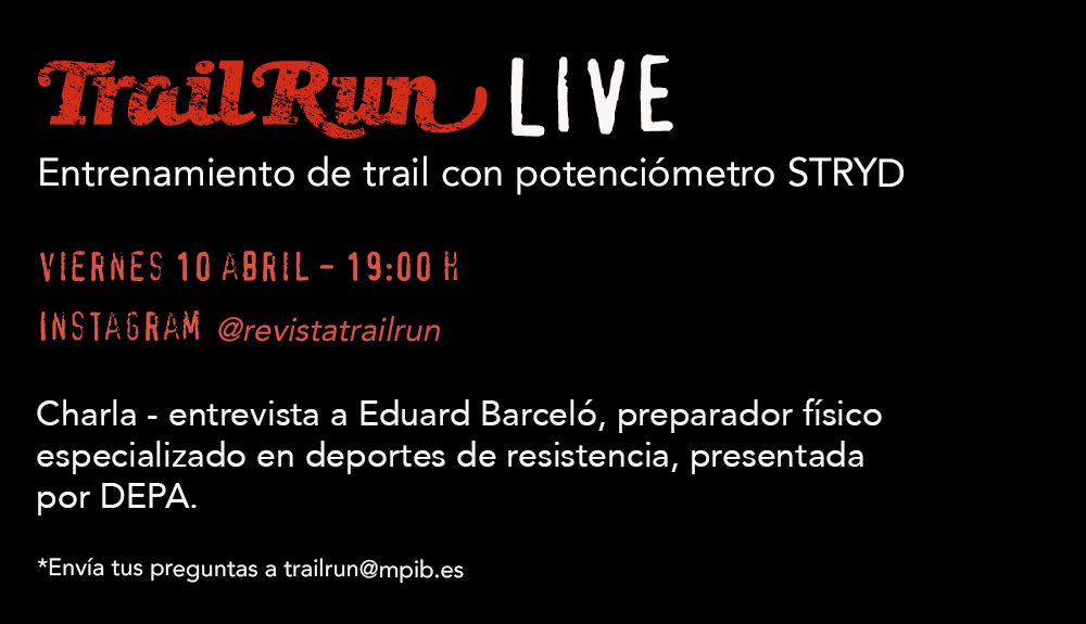 Instagram LIVE “Entrenamiento de trail con potenciómetro STRYD” Depa entrevista a Eduard Barceló, preparador físico especializado deportes en resistencia Instagram LIVE “Entrenamiento de trail con potenciómetro STRYD” Depa entrevista a Eduard Barceló, preparador físico especializado deportes en resistencia