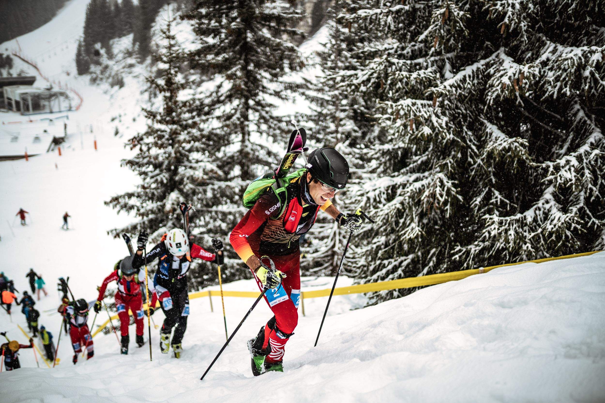 Oriol Cardona en la prueba de esprint en Flaine (Francia) durante la Copa del Mundo de Esquí de Montaña. Martina Valmassoi Oriol Cardona en la prueba de esprint en Flaine (Francia) durante la Copa del Mundo de Esquí de Montaña. Martina Valmassoi