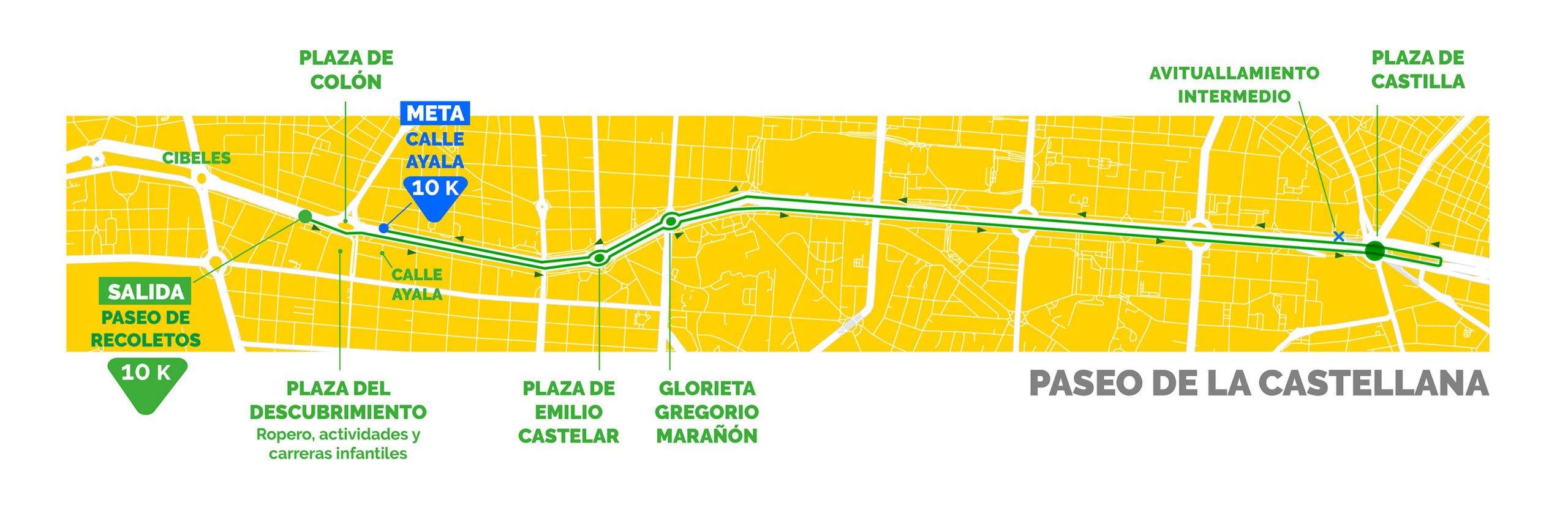 Recorrido de la prueba de 10 kilómetros.
