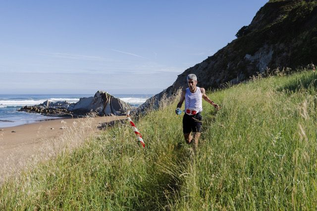 Jose Irurozqui en un momento de la Kosta Trail 