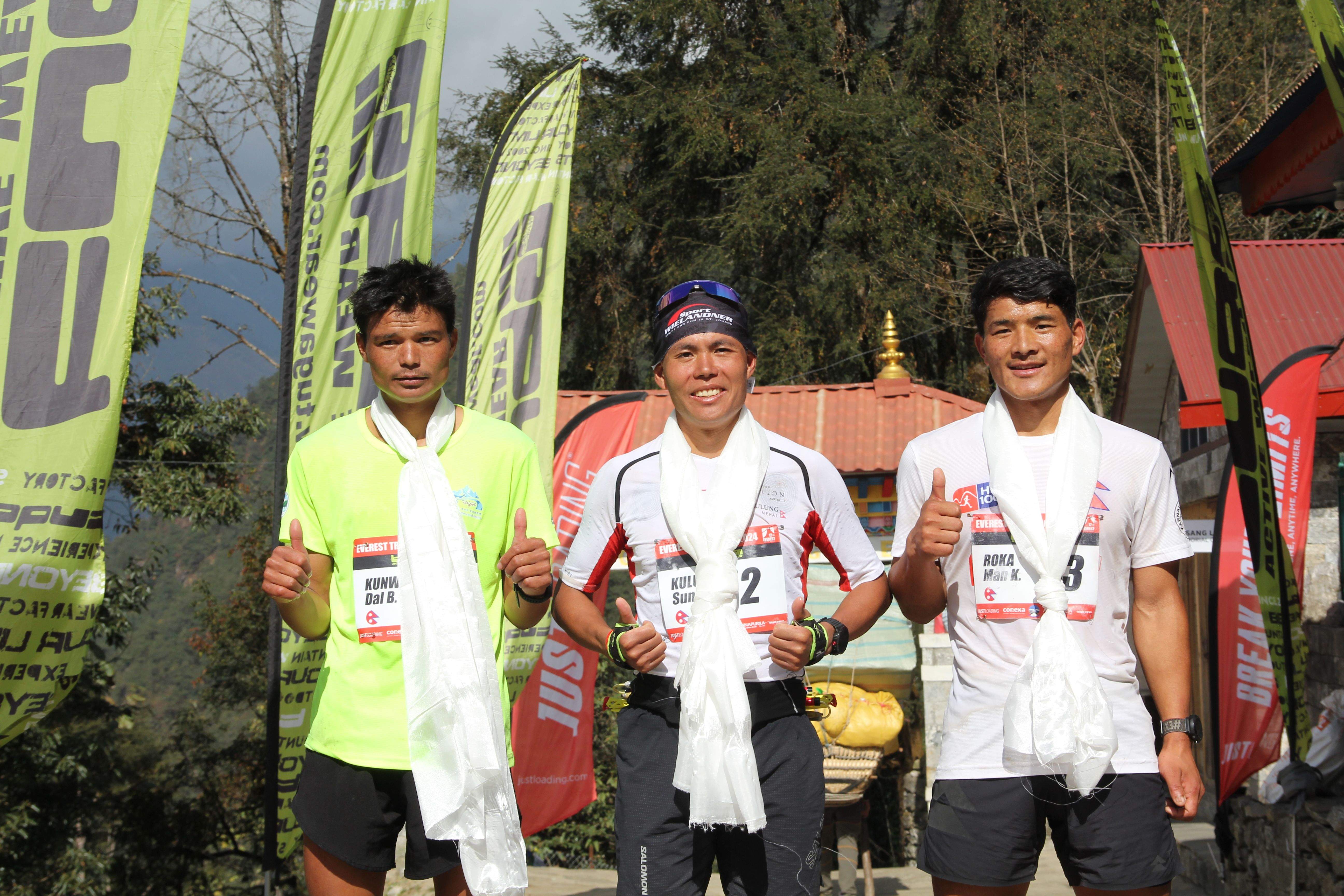 Chhokki Sherpa y Suman Kulung los reyes de la Everest Trail Race 2024
