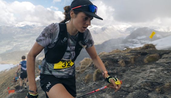 Lucille Germain en un momento de la competición Foto: Merrell Skyrunner® World Series