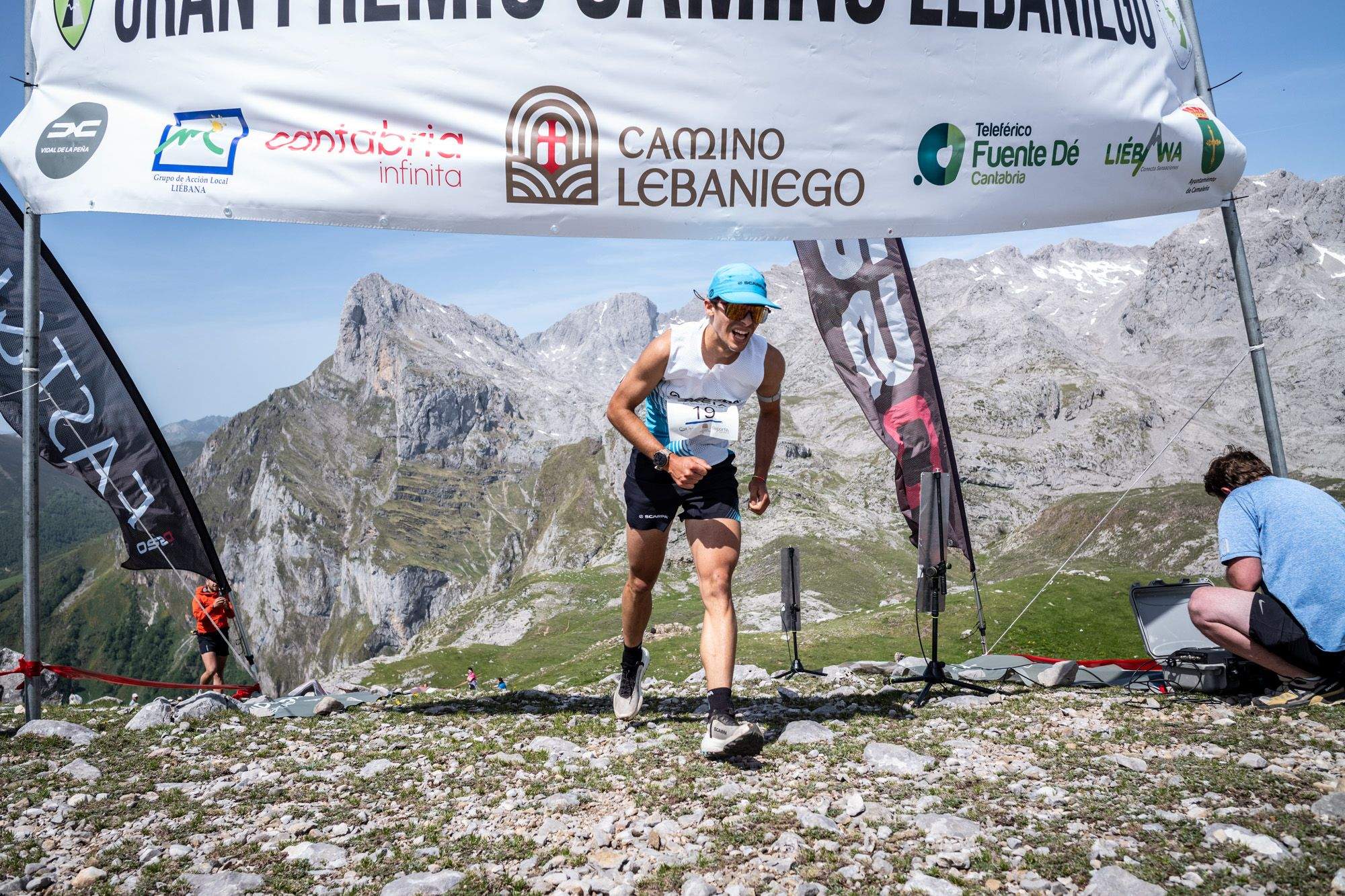 Marcos Villamuera se hizo con el récod del KM Vertical Fuente Dé ©️Quim Farrero