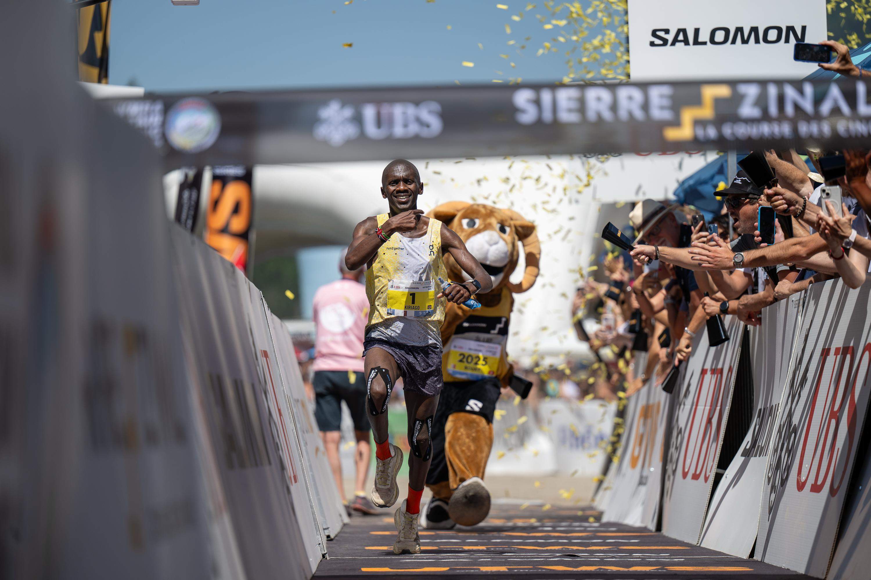 Philemon Kiriago entrando en la meta de la Sierre Zinal 2025. WMRA / MARCO GULBERTI. Philemon Kiriago entrando en la meta de la Sierre Zinal 2025. WMRA / MARCO GULBERTI.