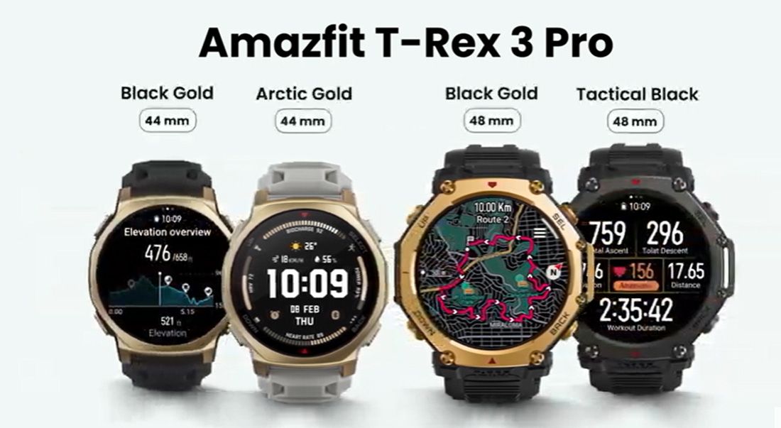 amazfit T REX 3 PRO versiones