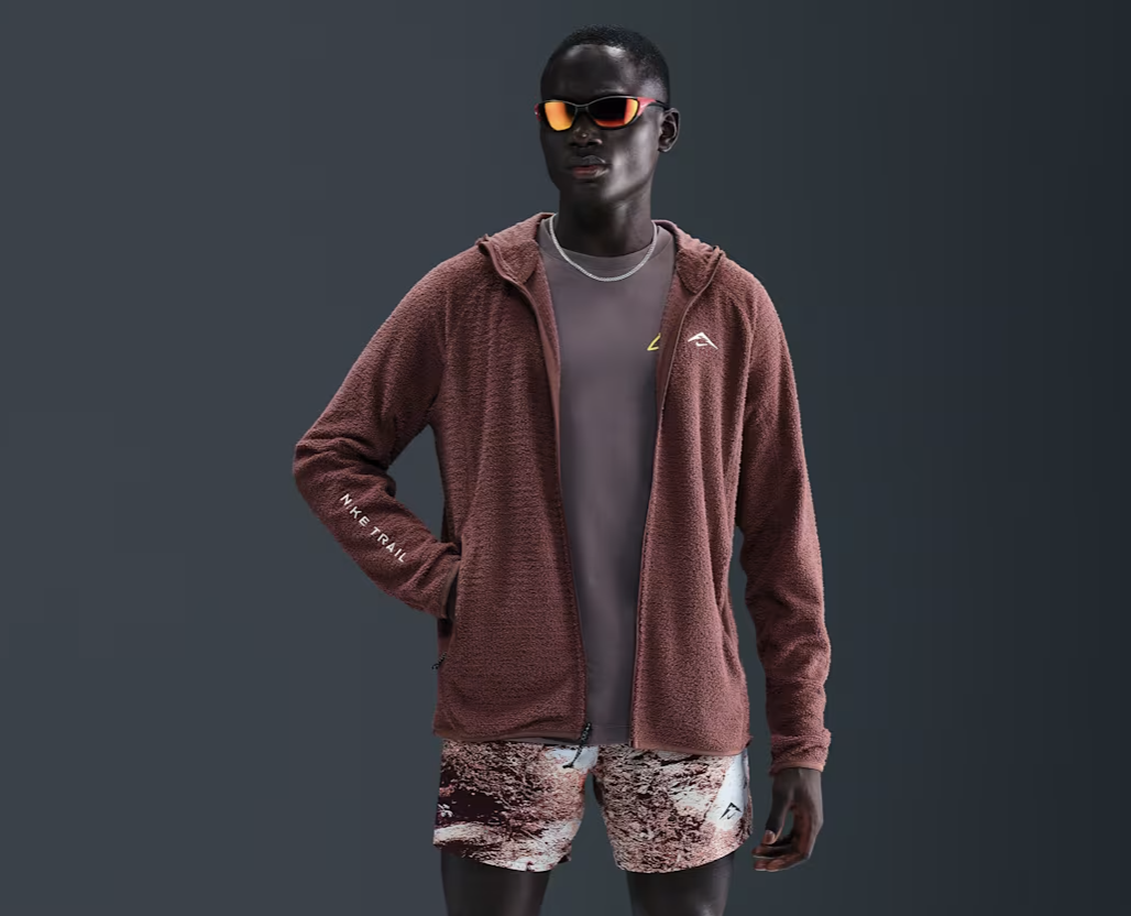 Nike Chaqueta de running de tejido Fleece Dri FIT hombre Nike Chaqueta de running de tejido Fleece Dri FIT hombre