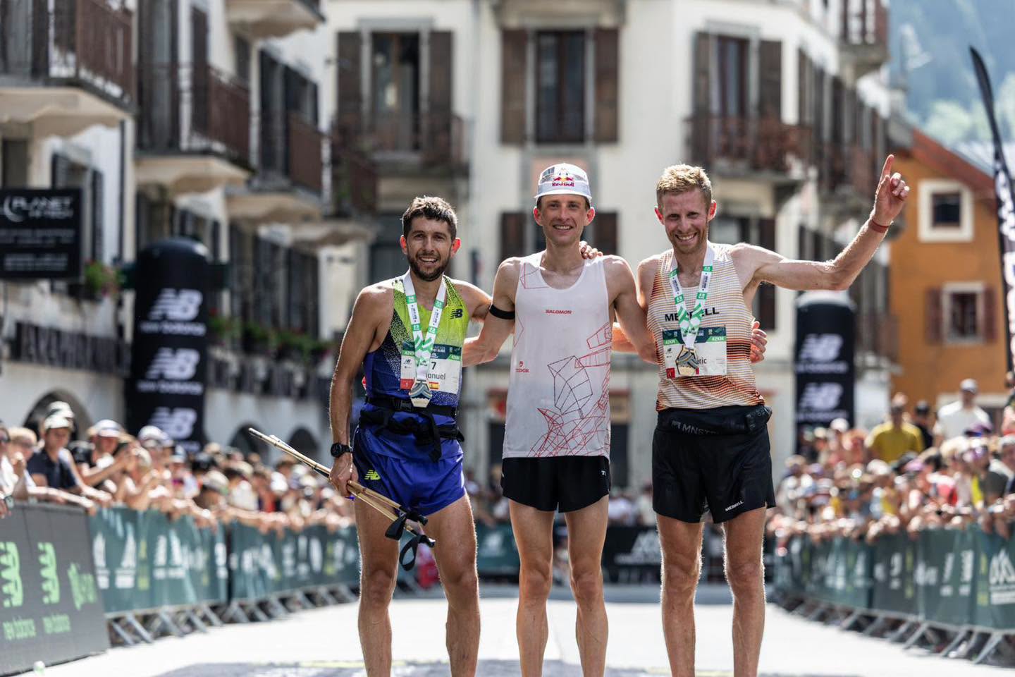 Podio masculino 42k Marathon du Mont-Blanc ©️David Gonthier Podio masculino 42k Marathon du Mont-Blanc ©️David Gonthier